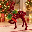 Reno Navideño Decorativo en Terciopelo – 18 cm