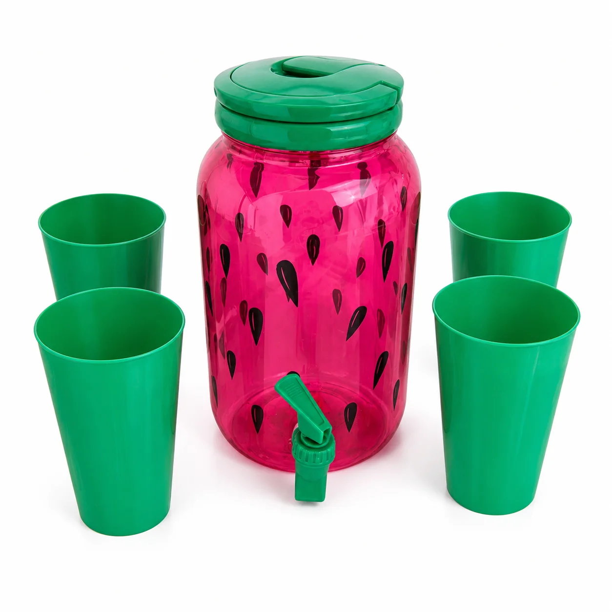Dispensador de agua con 4 vasos