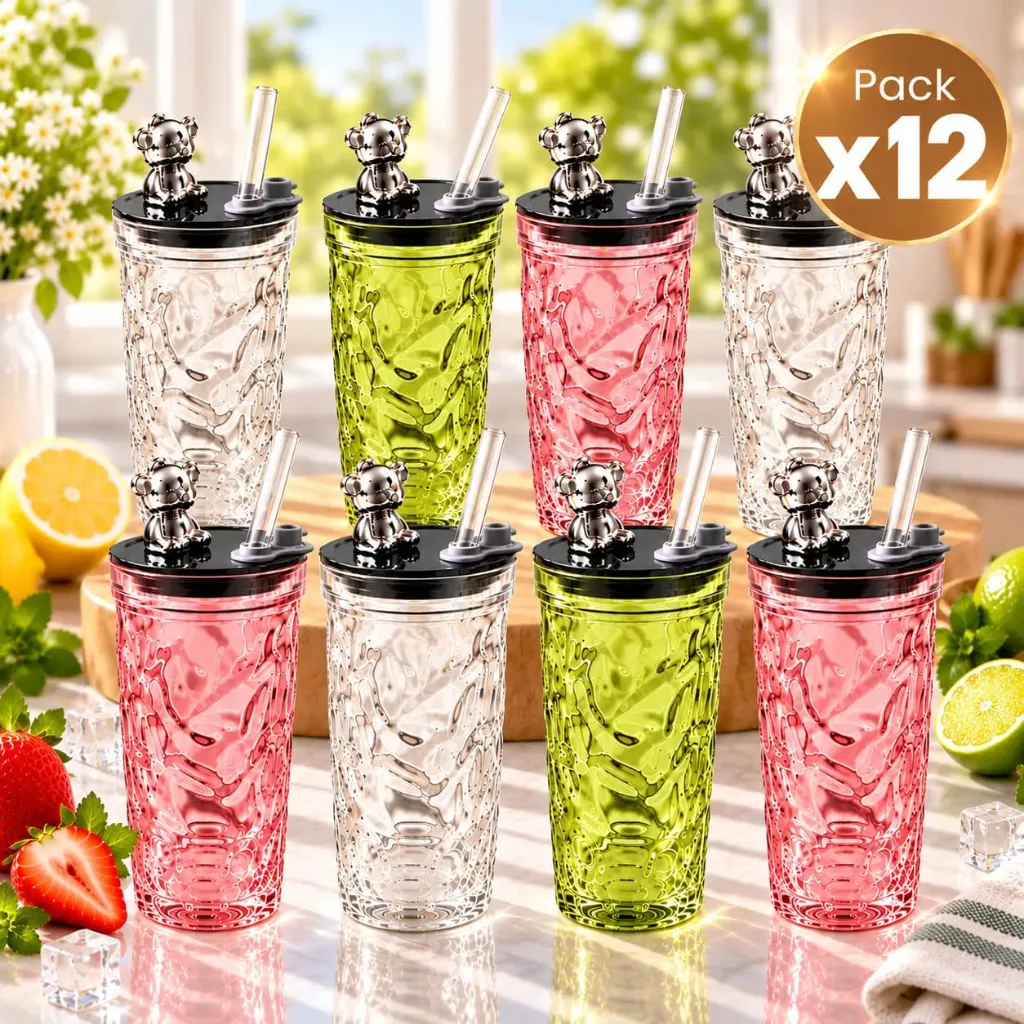 [PRO-00003] Pack x12 Vaso de Vidrio Osito 400ML