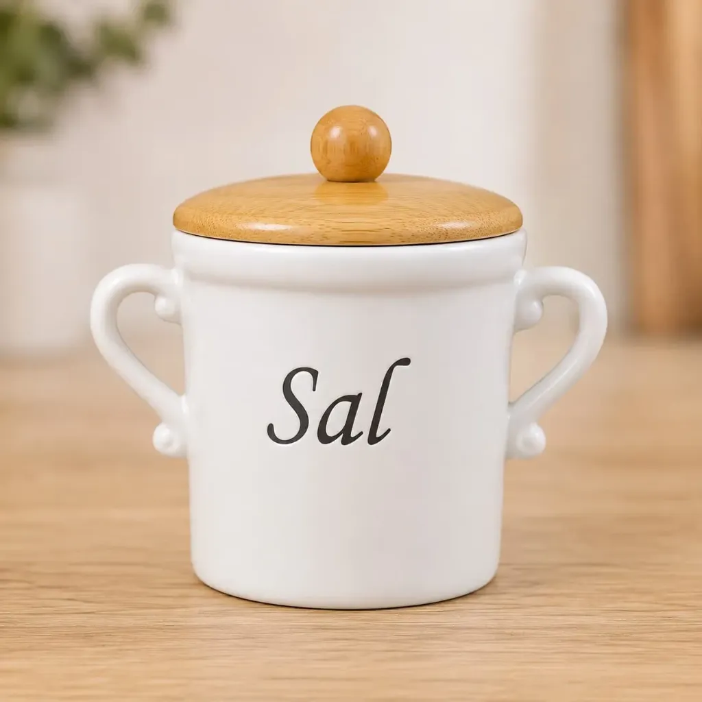 [COC-00022] Salero Loza Mate con Tapa de Bambú